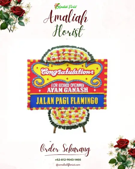 Sewa Papan Bunga Larikan